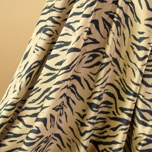 Satin Animal Print elastic auriu cu dungi 4 satinanimalprintauriu5