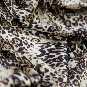 Satin Elastic - Animal Print Leopard