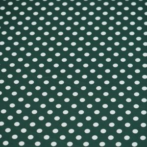 Satin soft - Matasica cu buline verde inchis