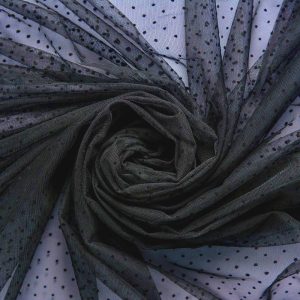 Tulle fin cu buline mici - Bleumarin 3 Bleumarin