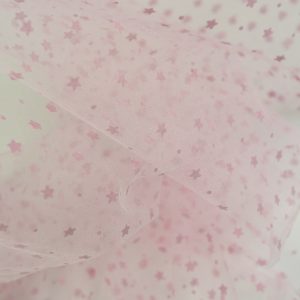 Tiul cu Buline si Stelute Roz