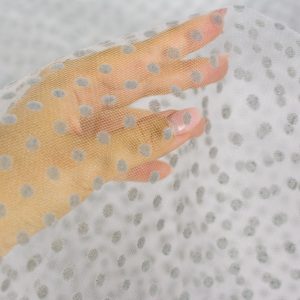 Tulle cu buline - Gri cenusa 2 Tulle cu buline - Gri cenusa