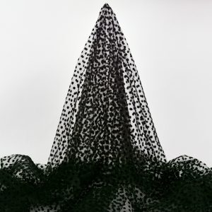 Tulle cu buline mici - Negru 3 Tulle cu buline mici - Negru