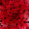 Tulle cu buline - Rosu cu buline negre 6 Tulle cu buline - Rosu cu buline negre