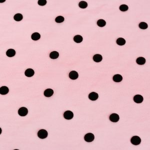 Tulle cu buline - Rosu cu buline negre