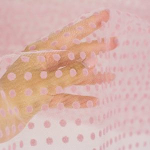 Tulle cu buline - Roz prafuit 2 Tulle cu buline - Roz prafuit