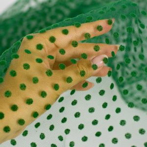 Tulle cu buline - Verde padure 2 Tulle cu buline - Verde padure