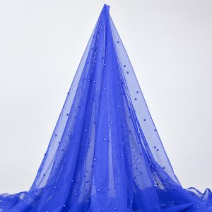 Tulle cu perle - Albastru royal 3 Tulle cu perle - Indigo