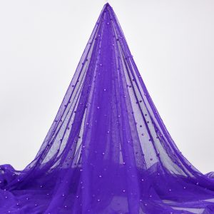 Tulle cu perle - Mov Imperial 3 Tulle cu perle - Mov Imperial