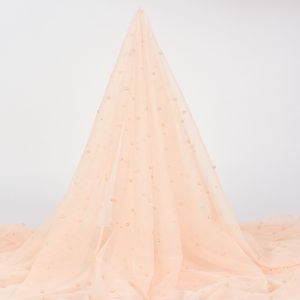 Tulle cu perle - Nude Somon 3 Tulle cu perle - Nude Somon