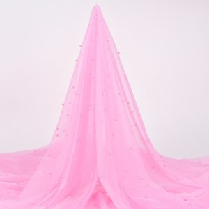 Tulle cu perle - Roz Bombon 3 Tulle cu perle - Roz Bombon