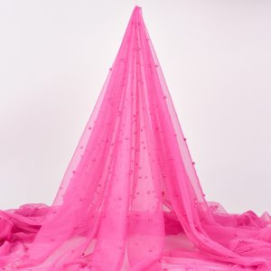 Tulle cu perle - Ciclam 3 Tulle cu perle - Ciclam