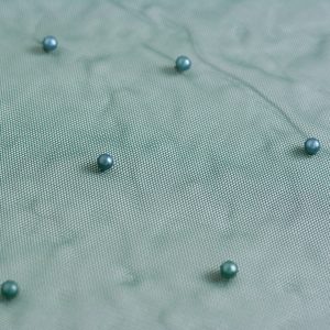 Tulle cu perle - Verde Smarald 2 Tulle cu perle - Verde Smarald