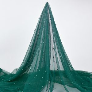 Tulle cu perle - Verde Smarald 3 Tulle cu perle - Verde Smarald