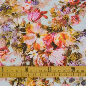 Vascoza Imprimata - Bleu deschis cu flori 3 Vascoza Imprimata - Bleu deschis cu flori