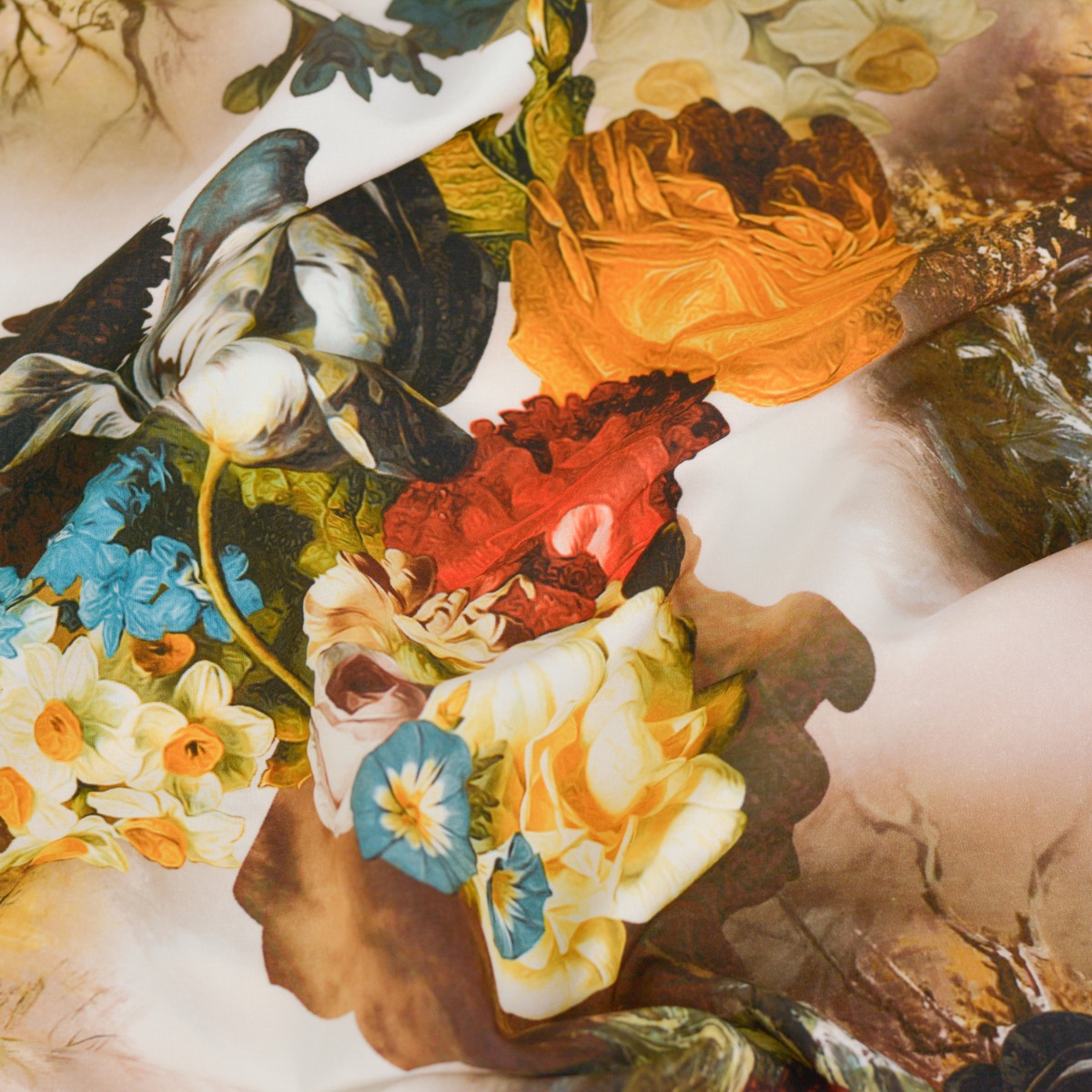 images Vascoza Imprimata - Crem cu bujori si lalele