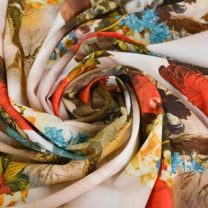 Vascoza Imprimata - Crem cu bujori si lalele