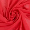 Voal Chiffon - Rosu Corai 5 Voal Chiffon - Rosu Corai folosit la fabricarea rochiilor