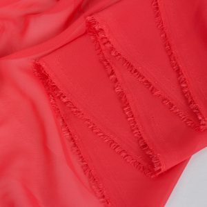 Voal Chiffon - Rosu Corai 2 Voal Chiffon - Rosu Corai