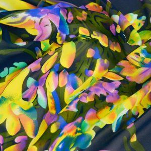 Voal Imprimat - Bleumarin multicolor 2 Voal Imprimat - Bleumarin multicolor