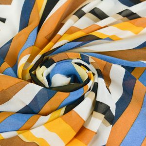 Voal Imprimat - Model Geometric multicolor 3 Voal Imprimat - Model Geometric multicolor