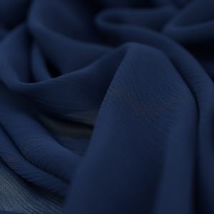 Voal Bleumarin Chiffon Creponat
