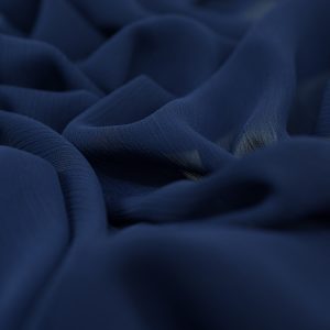 Voal Bleumarin Chiffon Creponat