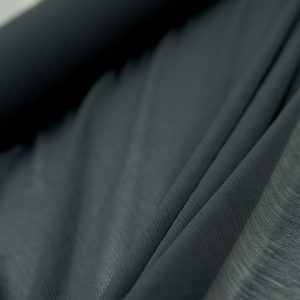 Voal Chiffon Creponat Negru