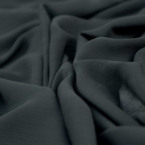 Voal Chiffon Creponat Negru