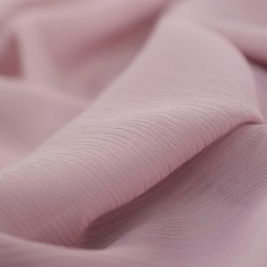 Voal Roz Chiffon Creponat