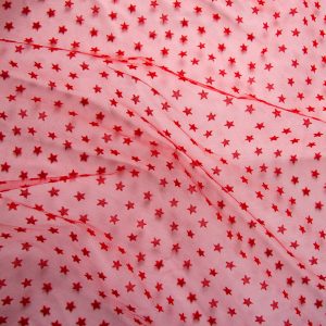 Tulle cu stelute - Rosu 2 Tullee cu stelute - Rosu