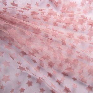 Tulle cu stelute - Roz pudra 2 Tullee cu stelute - Roz pudra