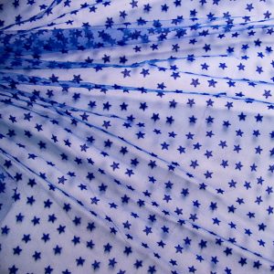 Tulle cu stelute - Albastru royal 4 Tullee cu stelute - Albastru royal