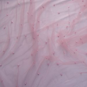 Tulle cu perle - Roz Pudra 2 Tulle cu perle - Roz Pudra