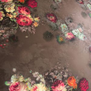 Tafta imprimata - Maro cu flori