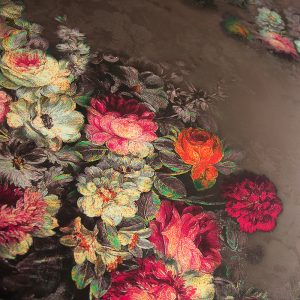 Tafta imprimata - Maro cu flori