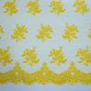Dantela brodata - Galben 6 Dantela brodata - Galben