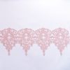 Banda decorativa din dantela cu perle - Roz 3 Banda decorativa din dantela cu perle - Roz