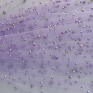 Tulle cu perle si pietre - Mov 3 Tullee cu perle si pietre - Mov