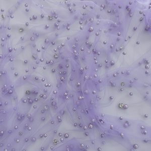 Tulle cu perle si pietre - Mov 4 Tullee cu perle si pietre - Mov