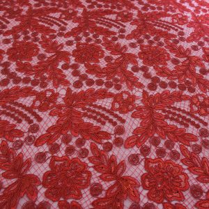 Dantela cu paiete - Rosu