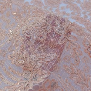 Dantela cu paiete - Somon 3 Dantela cu paiete - Somon