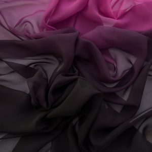 Voal matase in degrade - Ciclam