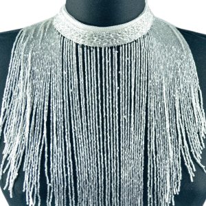 Lant ornamental cu pietre - Alb